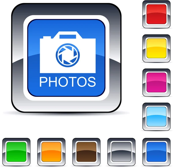 stock vector Photos square button.