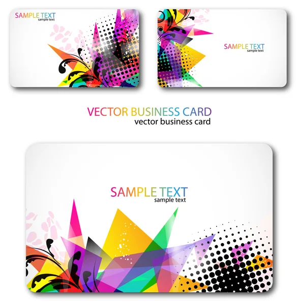 Conjunto de tarjetas de visita modernas — Vector de stock