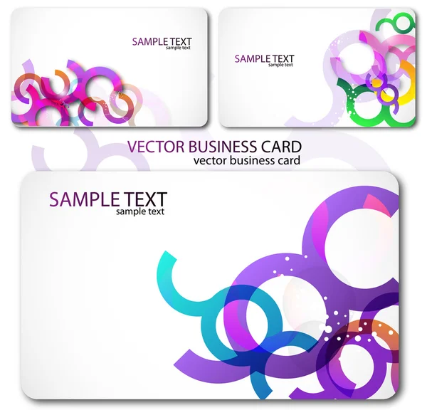 Conjunto moderno de cartões de visita — Vetor de Stock