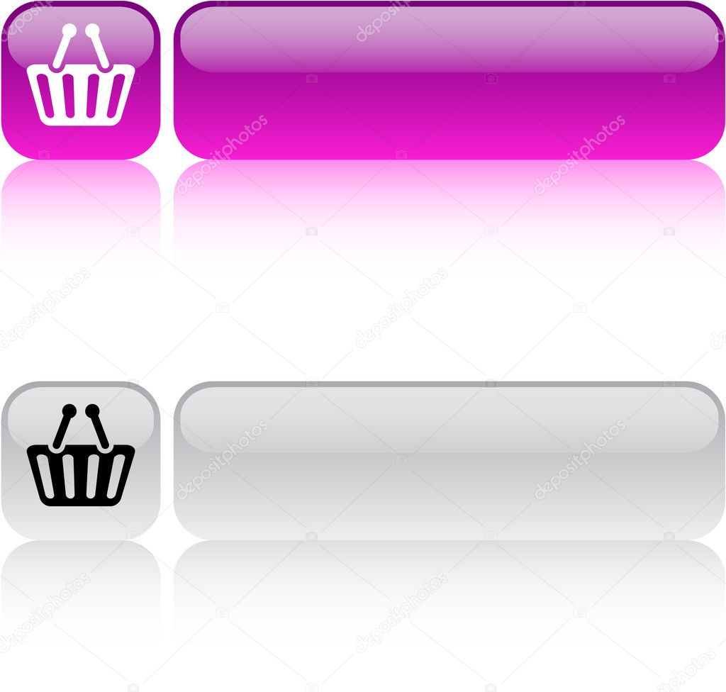 Shopping cart square button. Stock Vector Image by ©boroboro 6176708