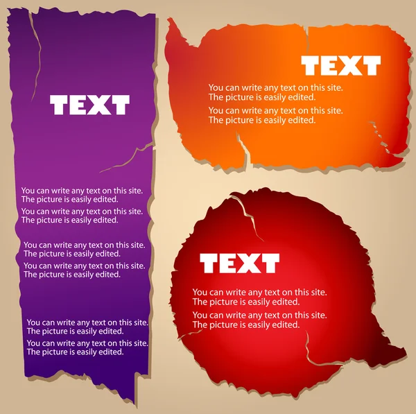 Bulle de papier coloré pour la parole — Image vectorielle