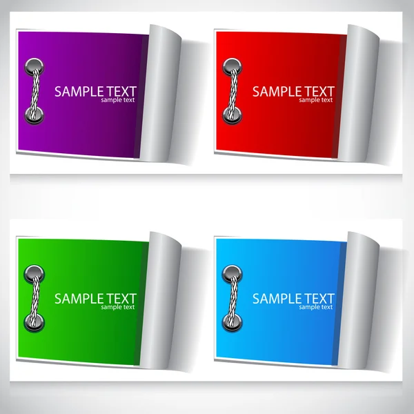 Set de etiquetas coloridas — Vector de stock