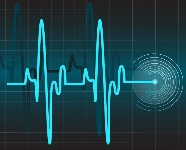 Electrocardiograma — Vector de stock