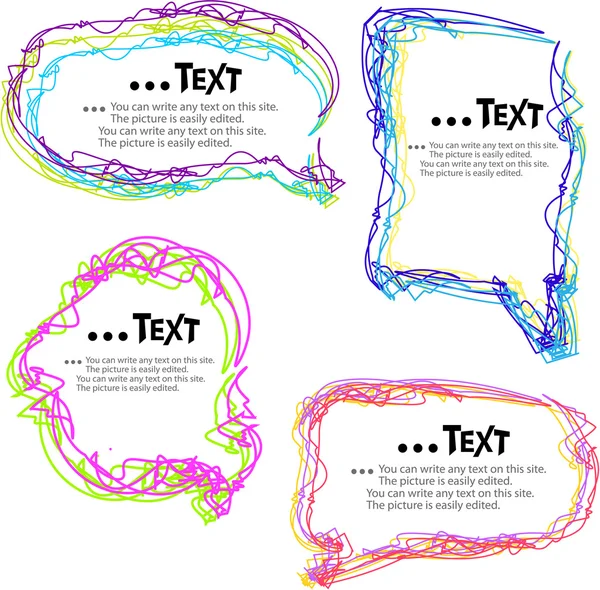 Burbuja colorida para el habla — Archivo Imágenes Vectoriales