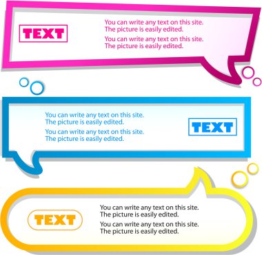 Colorful banner for text clipart