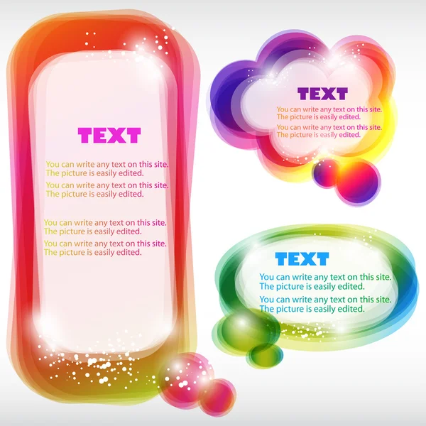 Burbuja colorida para el habla — Archivo Imágenes Vectoriales