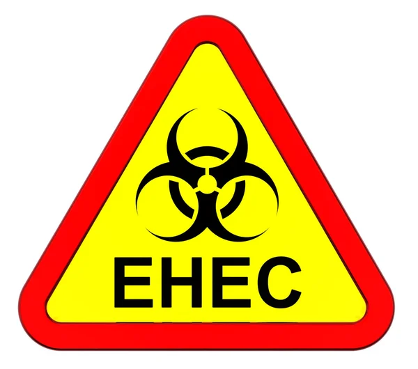 EHEC - warning sign. — Stock Photo, Image