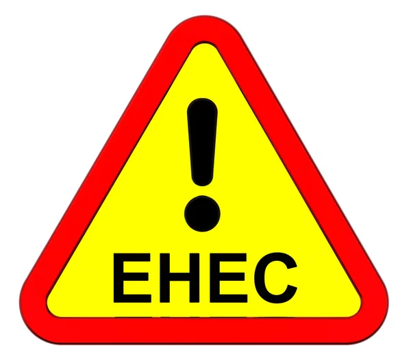 EHEC - señal de advertencia . — Foto de Stock