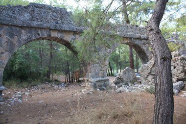 Phaselis 'te su kemeri. Türkiye, Antalya