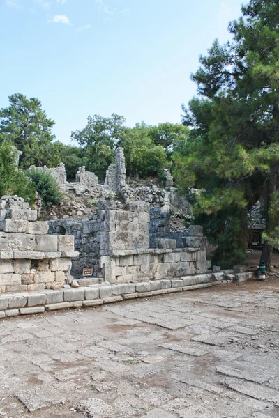 Antieke Phaselis stad. 7 eeuw v. Chr. Turkije — Stockfoto