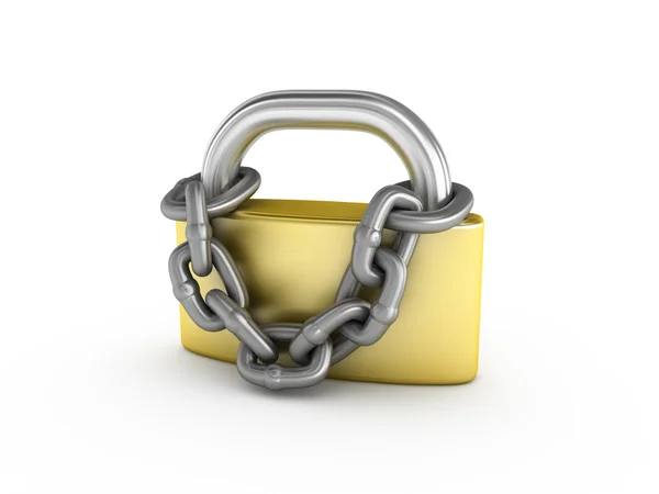 stock image Padlock with chain.