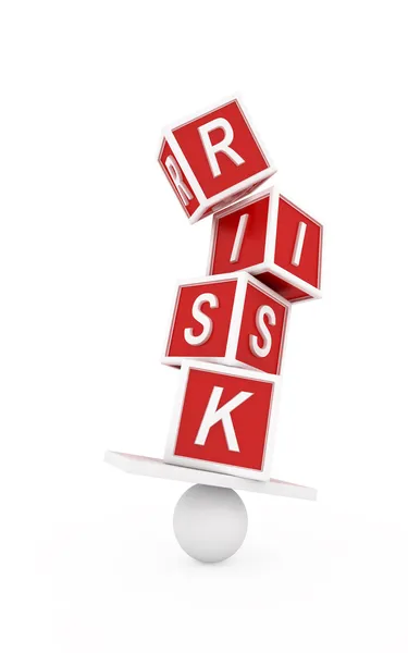 Kockázat fogalma. — Stock Fotó