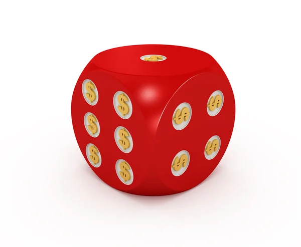 Red dice. — Stock Photo, Image