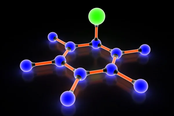 Atom siyah. — Stok fotoğraf