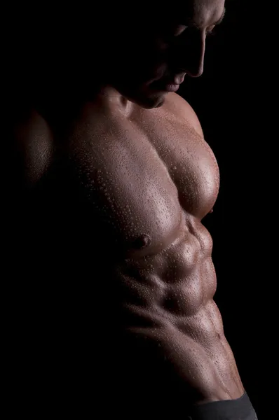 Muscular, corpo masculino — Fotografia de Stock