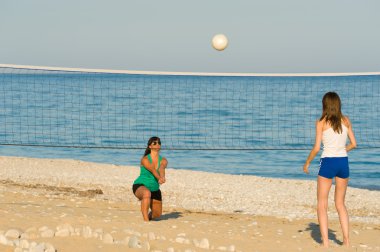 Beach volley clipart