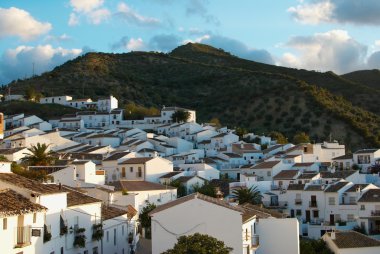 Whitewashed Andalusian town clipart