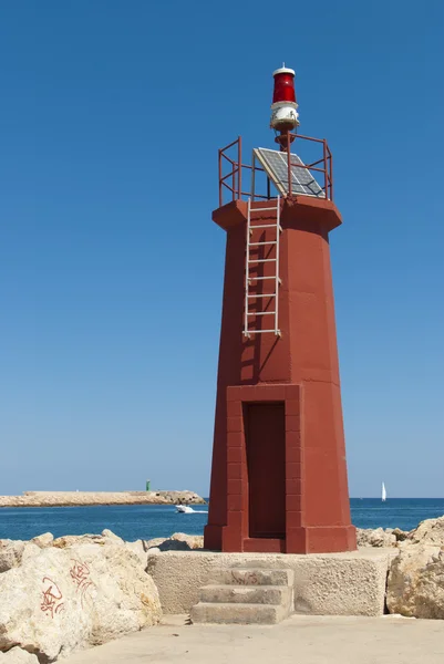 Solar powered lighthouse — Stock Photo, Image