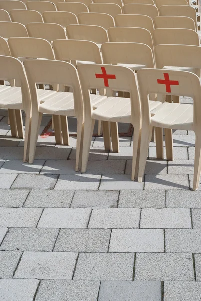 Znaki Czerwonego Krzyża — Zdjęcie stockowe