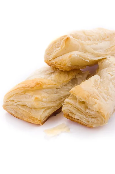 Puff pastry with potato and cabbage — Stock Photo, Image