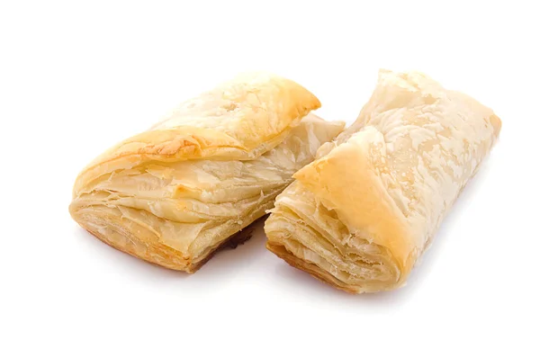 Puff pastry with potato and cabbage — Stock Photo, Image