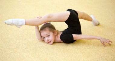 The young gymnast clipart