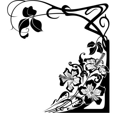 Floral design clipart