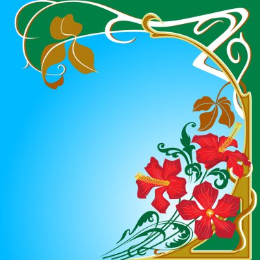 Floral design clipart