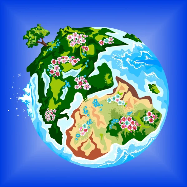 Terres environnementales — Image vectorielle
