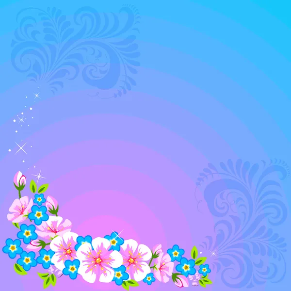 Blomster baggrund – Stock-vektor
