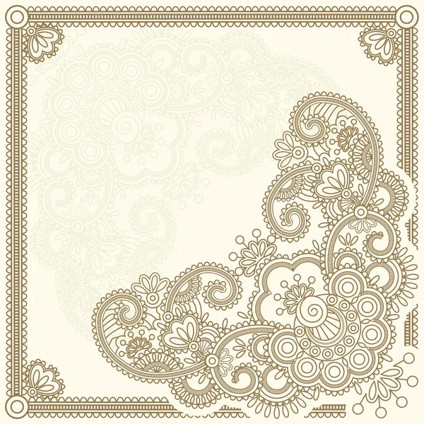 Fleurs de Mehndi 4 — Image vectorielle