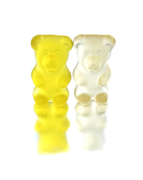 Dwie galaretki niedźwiedzie — Zdjęcie stockowe