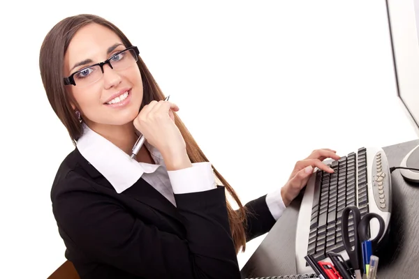 Smiling business woman — Stock Photo, Image