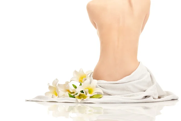 Meztelen nő készen áll a spa kezelés — Stock Fotó