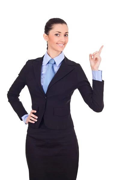 Businesswoman pointing Stock Image