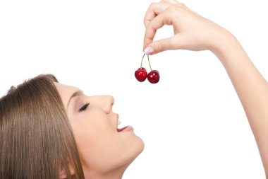 I love cherries! clipart