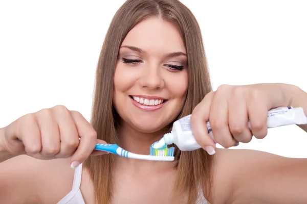 Higiene dentária - conceito — Fotografia de Stock