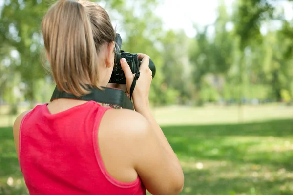 Photographer outdoor — Stock Photo, Image