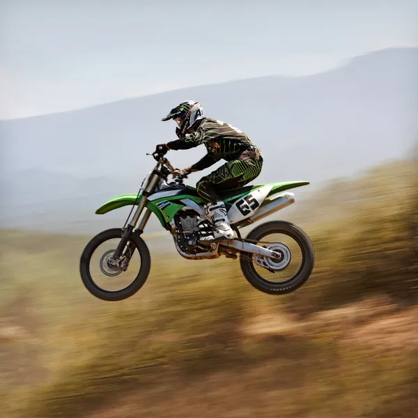 Motocross, panning — Stock Photo, Image