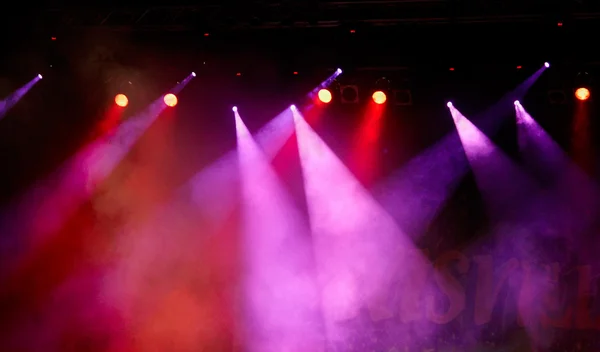 Koncert světelnou show — Stock fotografie