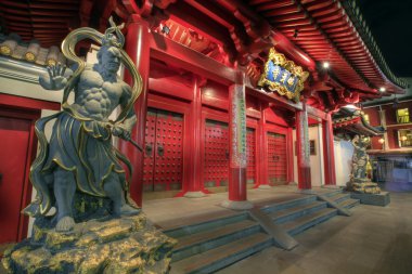Buddha Tooth Relic Temple Door Guardians clipart
