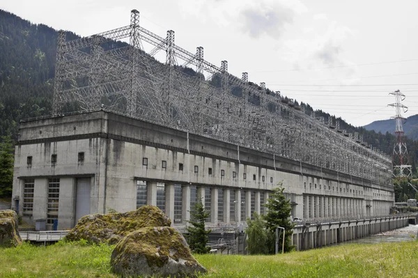 Tarihi bonneville kilit ve baraj elektrik santrali — Stok fotoğraf