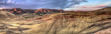 Painted Hills in Oregon Panorama clipart