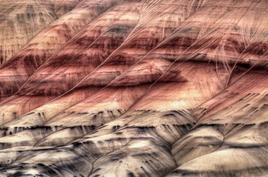 Painted Hills Oregon Closeup Abstract clipart