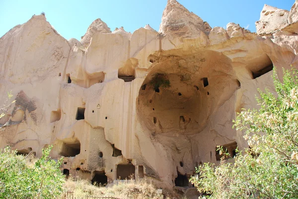 Dene-hole a Zevle (Cappadocia ) — Foto Stock