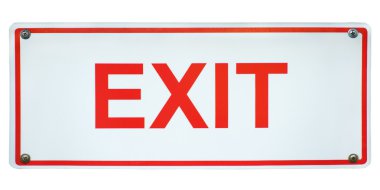 Exit sign clipart