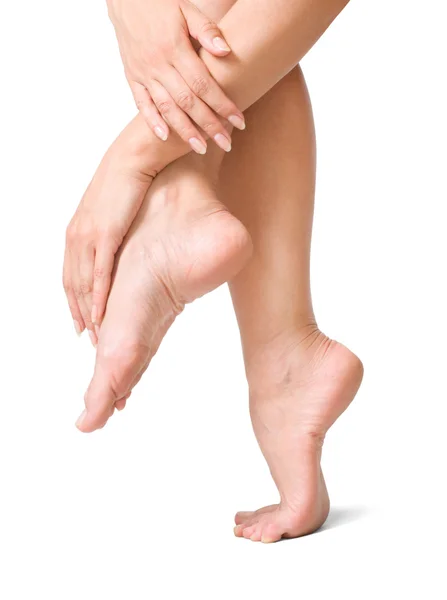 Sexy y suave piernas de mujer — Foto de Stock