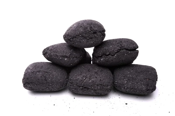 Coal briquette for BBQ — Stock Photo, Image