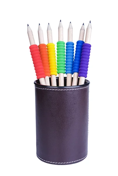 Bleistifte mit Tuben — Stockfoto