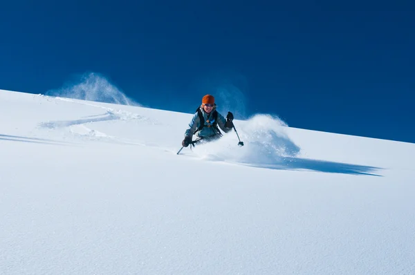 Pó de esqui ! — Fotografia de Stock